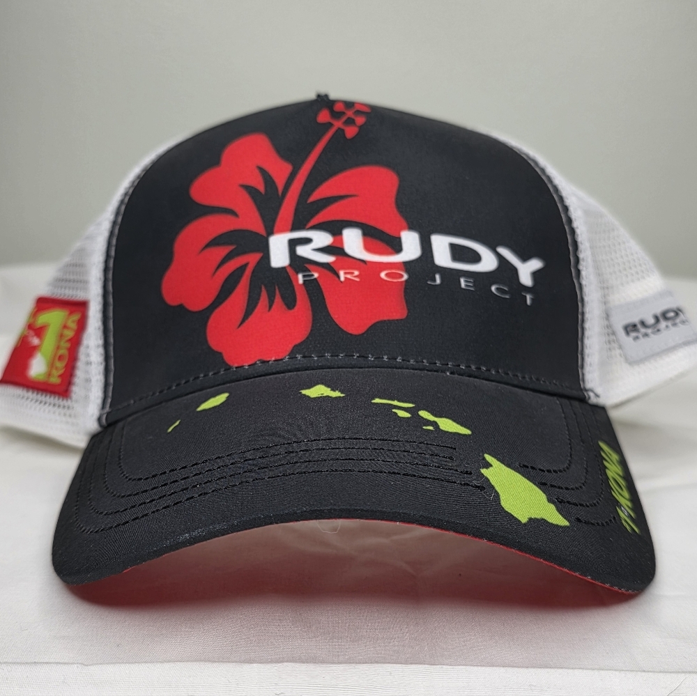 Rudy Project Black and Red Kona Snapback Cap. NWT!